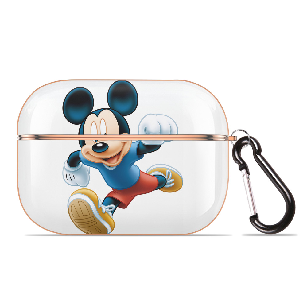 （画像用） ミッキーマウス Mickey Mouse 【AirPods Pro用】ハードシェル保護ケース｜耐衝撃・防指紋・カラビナ付き商品仕様
