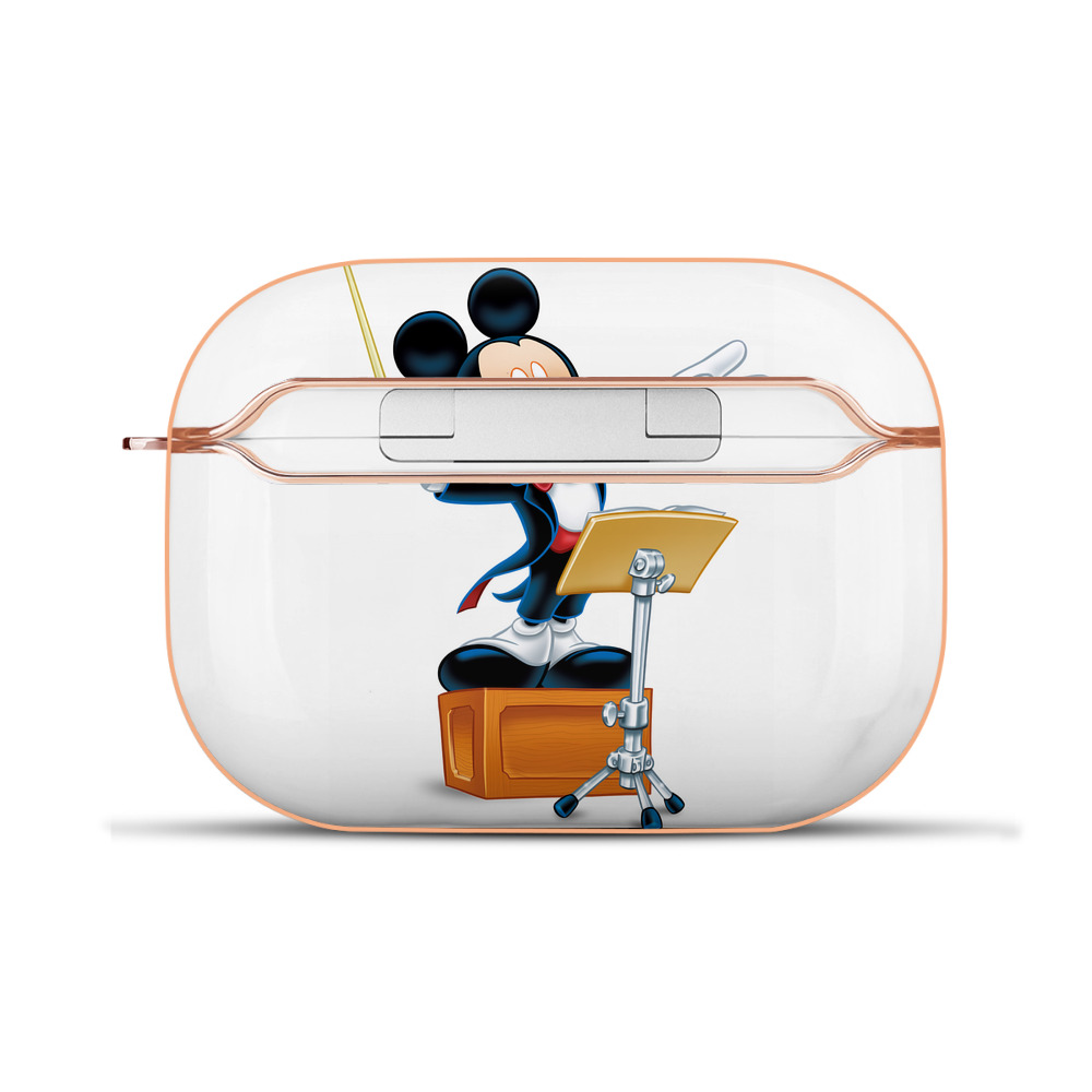 （画像用） ミッキーマウス Mickey Mouse 【AirPods Pro用】ハードシェル保護ケース｜耐衝撃・防指紋・カラビナ付き商品仕様
