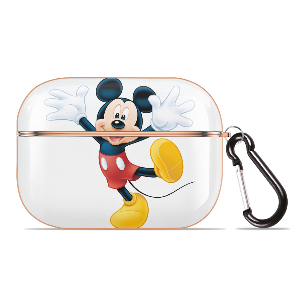 （画像用） ミッキーマウス Mickey Mouse 【AirPods Pro用】ハードシェル保護ケース｜耐衝撃・防指紋・カラビナ付き商品仕様