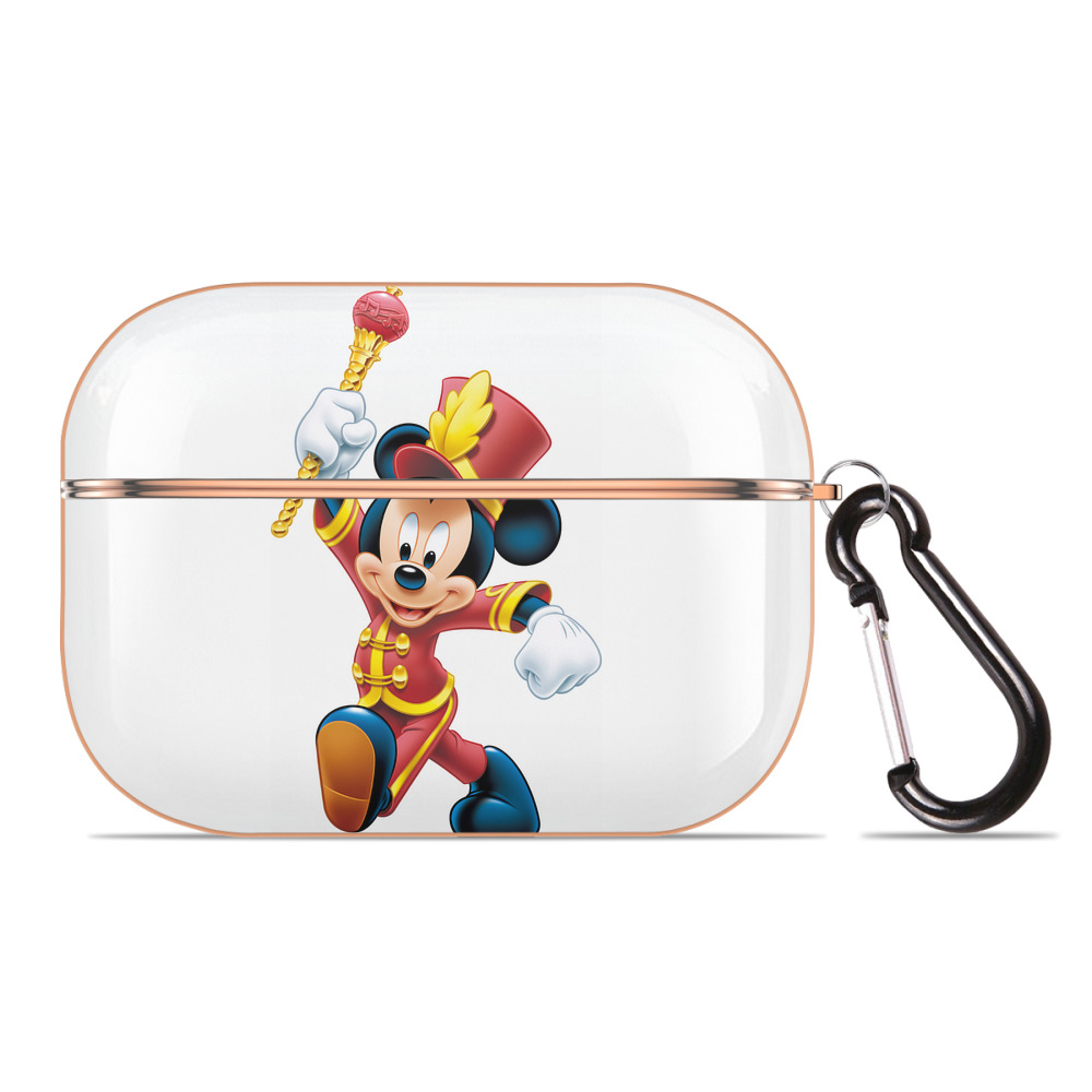 （画像用） ミッキーマウス Mickey Mouse 【AirPods Pro用】ハードシェル保護ケース｜耐衝撃・防指紋・カラビナ付き商品仕様