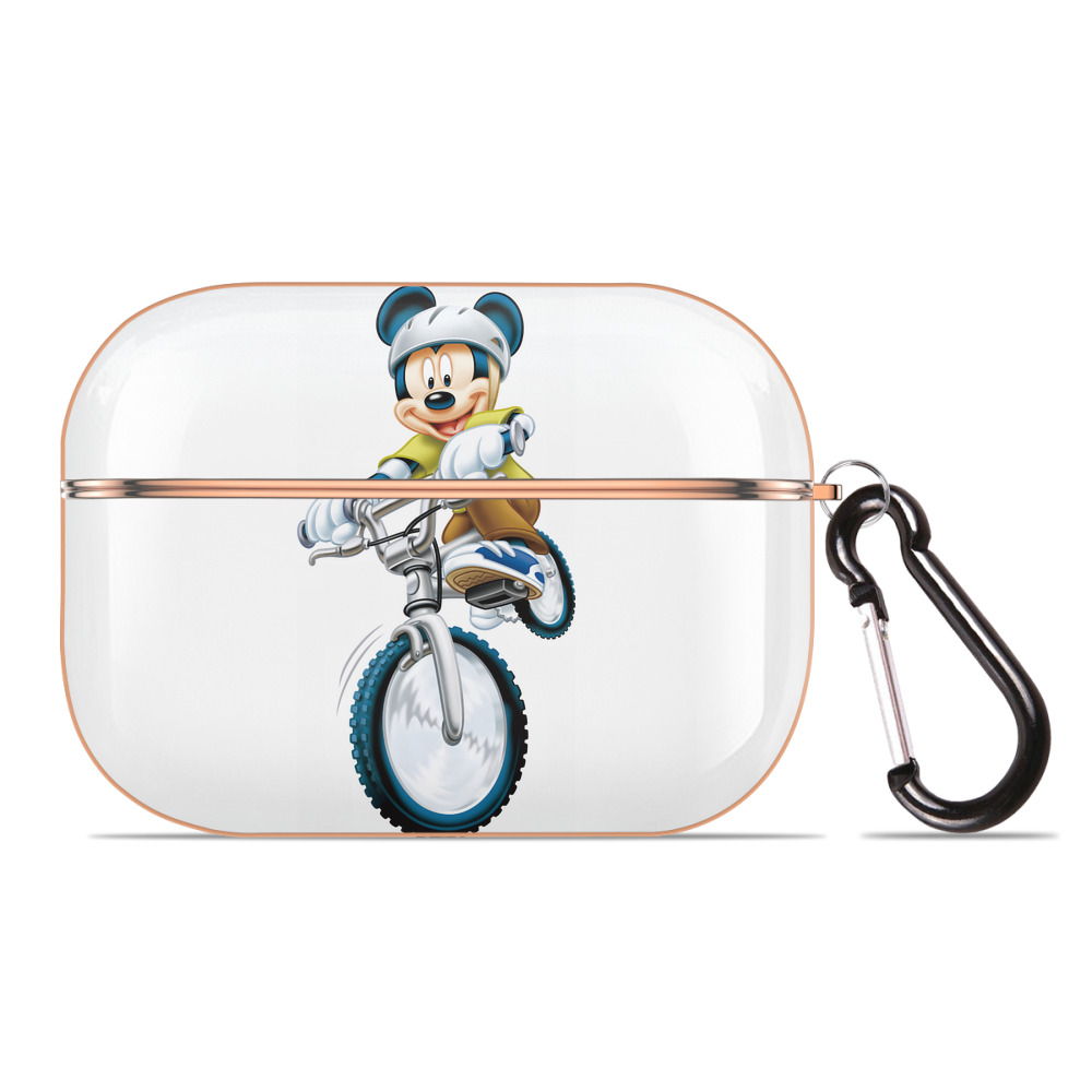 （画像用） ミッキーマウス Mickey Mouse 【AirPods Pro用】ハードシェル保護ケース｜耐衝撃・防指紋・カラビナ付き商品仕様