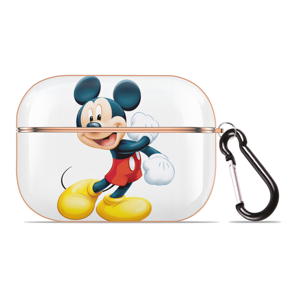 （画像用） ミッキーマウス Mickey Mouse 【AirPods Pro用】ハードシェル保護ケース｜耐衝撃・防指紋・カラビナ付き商品仕様
