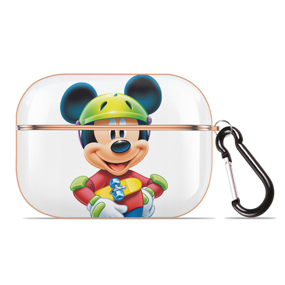 （画像用） ミッキーマウス Mickey Mouse 【AirPods Pro用】ハードシェル保護ケース｜耐衝撃・防指紋・カラビナ付き商品仕様