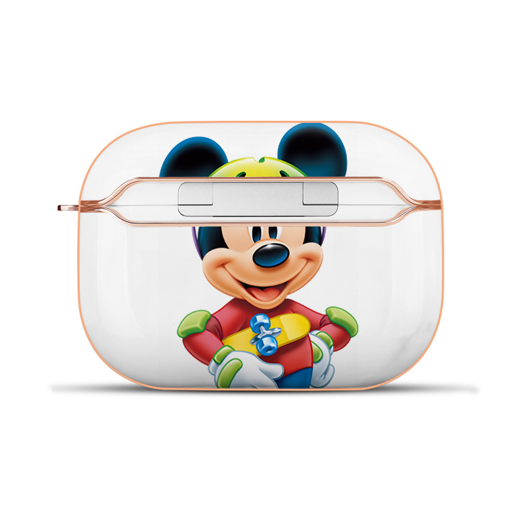（画像用） ミッキーマウス Mickey Mouse 【AirPods Pro用】ハードシェル保護ケース｜耐衝撃・防指紋・カラビナ付き商品仕様