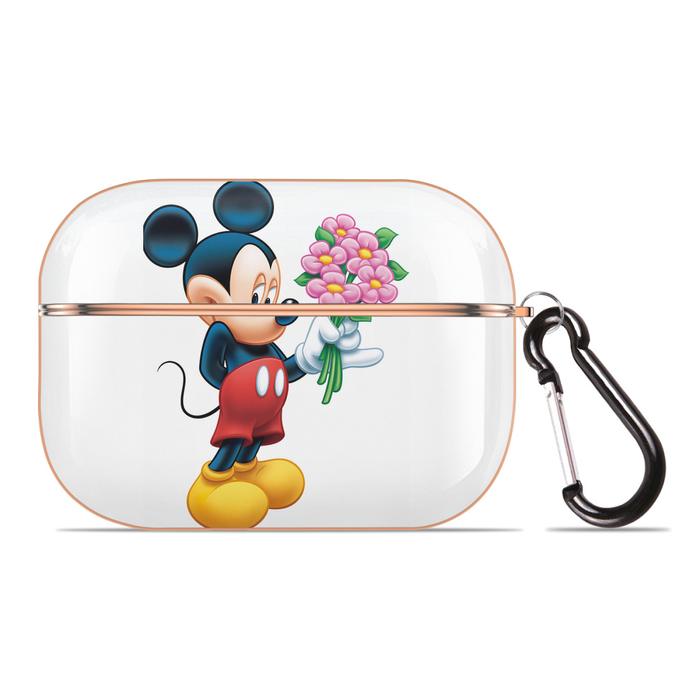 （画像用） ミッキーマウス Mickey Mouse 【AirPods Pro用】ハードシェル保護ケース｜耐衝撃・防指紋・カラビナ付き商品仕様
