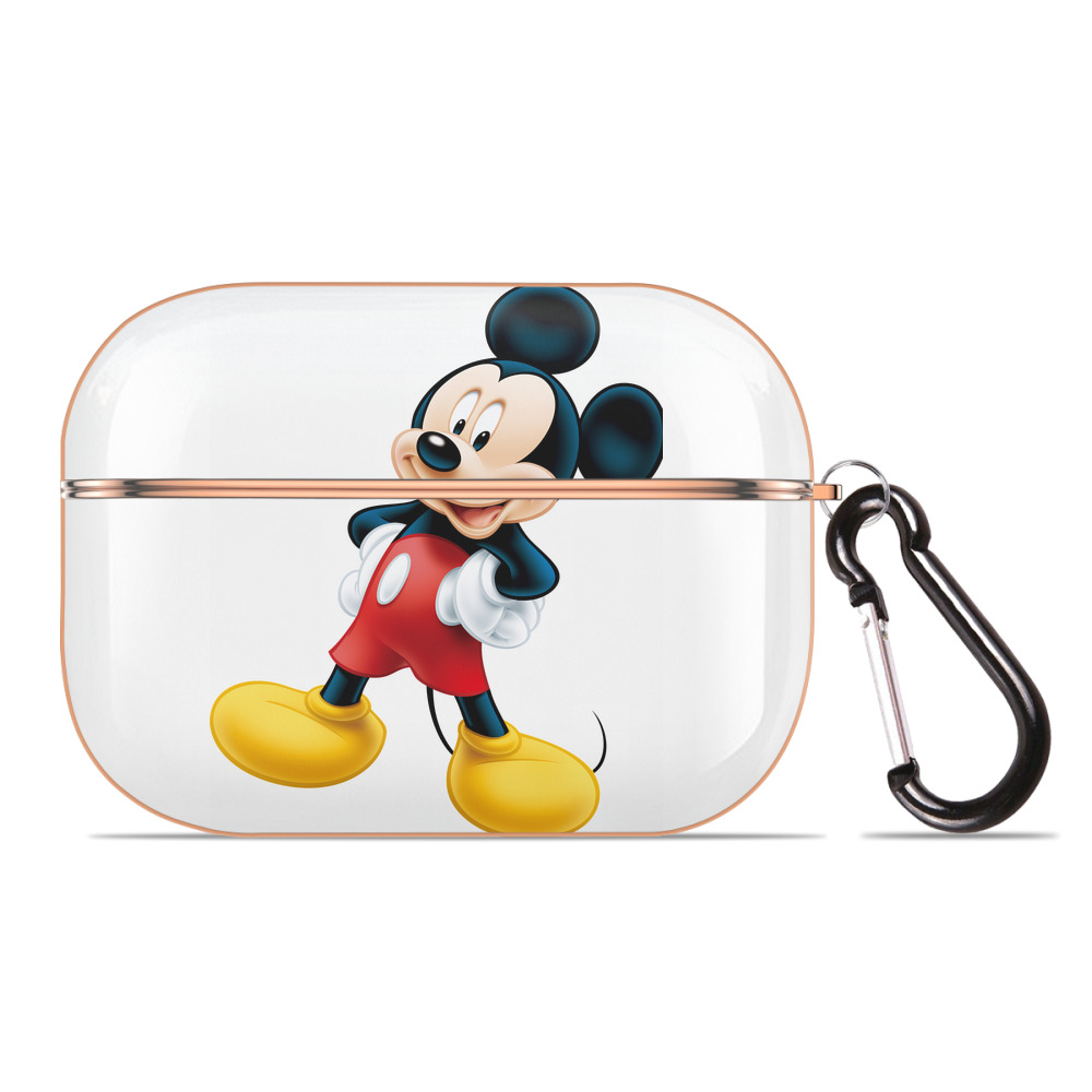 （画像用） ミッキーマウス Mickey Mouse 【AirPods Pro用】ハードシェル保護ケース｜耐衝撃・防指紋・カラビナ付き商品仕様