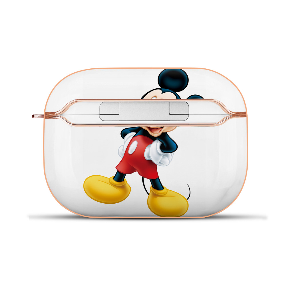 （画像用） ミッキーマウス Mickey Mouse 【AirPods Pro用】ハードシェル保護ケース｜耐衝撃・防指紋・カラビナ付き商品仕様