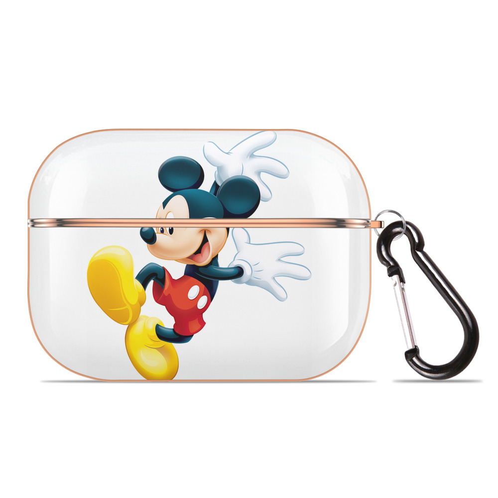 （画像用） ミッキーマウス Mickey Mouse 【AirPods Pro用】ハードシェル保護ケース｜耐衝撃・防指紋・カラビナ付き商品仕様