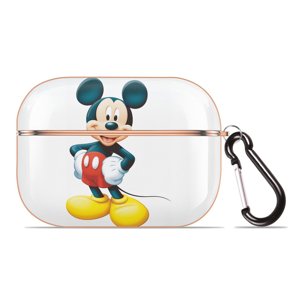 （画像用） ミッキーマウス Mickey Mouse 【AirPods Pro用】ハードシェル保護ケース｜耐衝撃・防指紋・カラビナ付き商品仕様