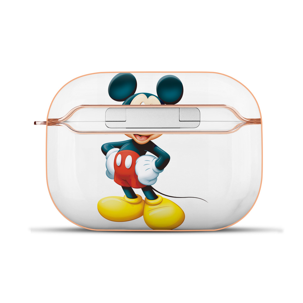 （画像用） ミッキーマウス Mickey Mouse 【AirPods Pro用】ハードシェル保護ケース｜耐衝撃・防指紋・カラビナ付き商品仕様