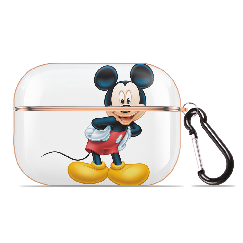（画像用） ミッキーマウス Mickey Mouse 【AirPods Pro用】ハードシェル保護ケース｜耐衝撃・防指紋・カラビナ付き商品仕様