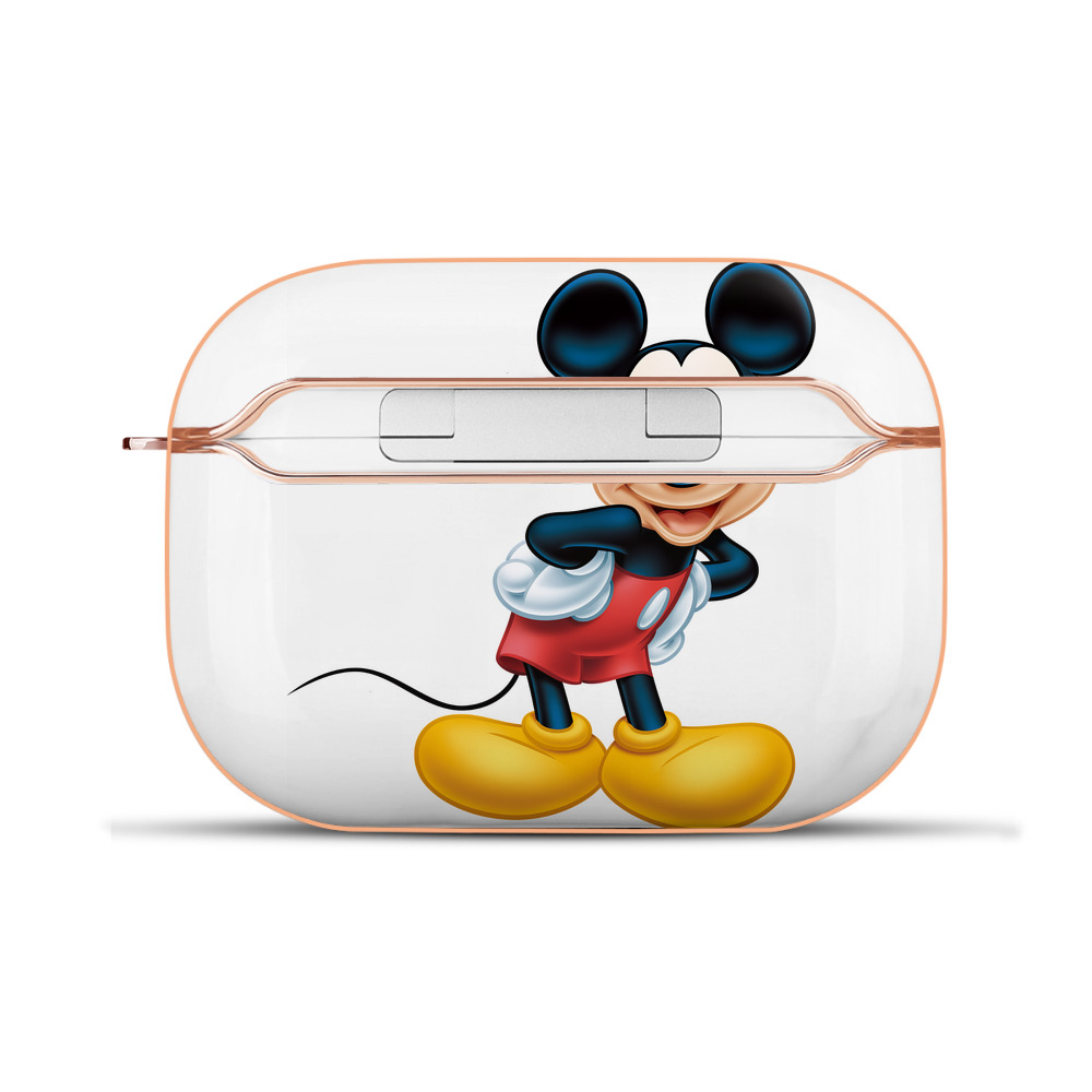 （画像用） ミッキーマウス Mickey Mouse 【AirPods Pro用】ハードシェル保護ケース｜耐衝撃・防指紋・カラビナ付き商品仕様