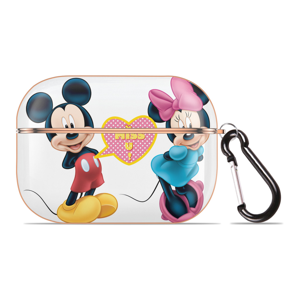 （画像用） ミッキーマウス Mickey Mouse 【AirPods Pro用】ハードシェル保護ケース｜耐衝撃・防指紋・カラビナ付き商品仕様