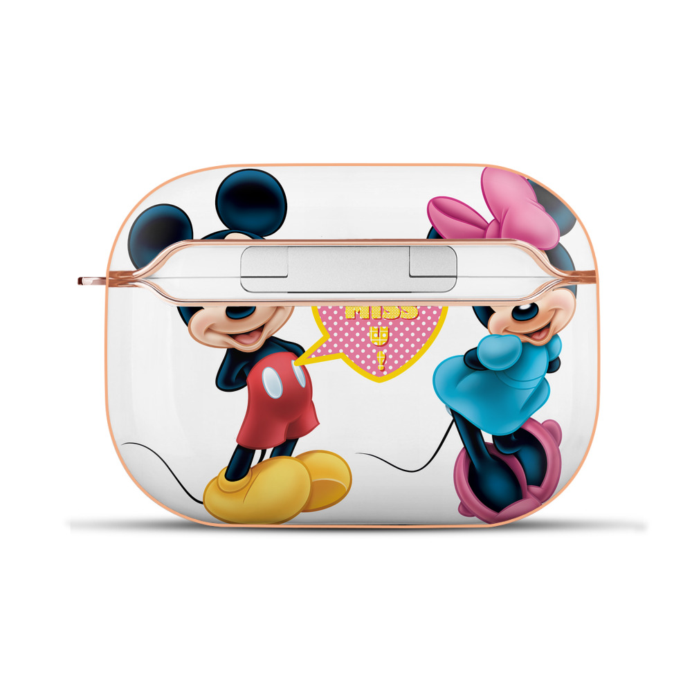 （画像用） ミッキーマウス Mickey Mouse 【AirPods Pro用】ハードシェル保護ケース｜耐衝撃・防指紋・カラビナ付き商品仕様