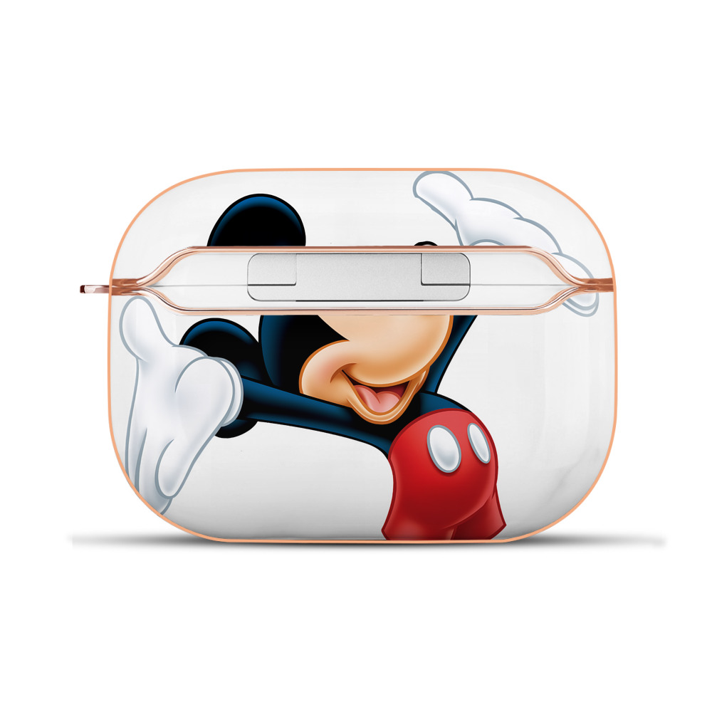 （画像用） ミッキーマウス Mickey Mouse 【AirPods Pro用】ハードシェル保護ケース｜耐衝撃・防指紋・カラビナ付き商品仕様