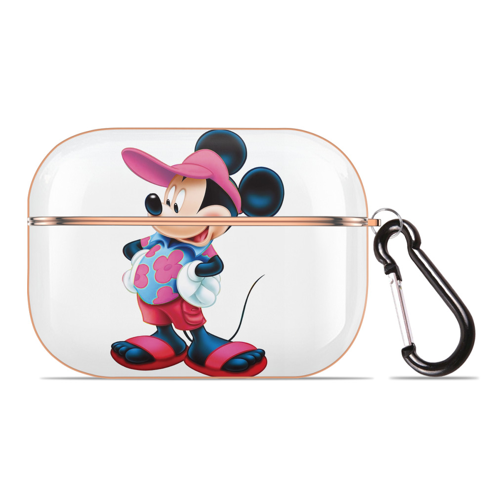 （画像用） ミッキーマウス Mickey Mouse 【AirPods Pro用】ハードシェル保護ケース｜耐衝撃・防指紋・カラビナ付き商品仕様