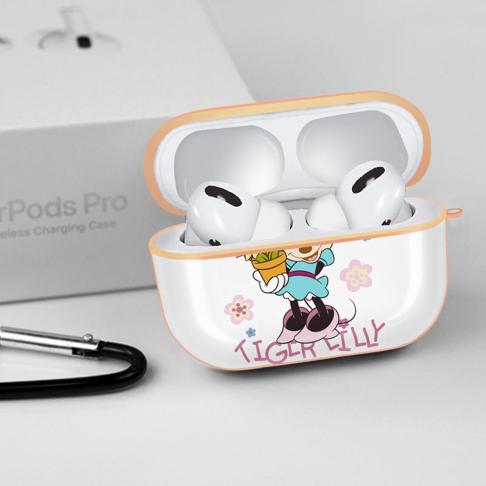 ミッキーマウス Mickey Mouse 【AirPods Pro用】ハードシェル保護ケース｜耐衝撃・防指紋・カラビナ付き商品仕様