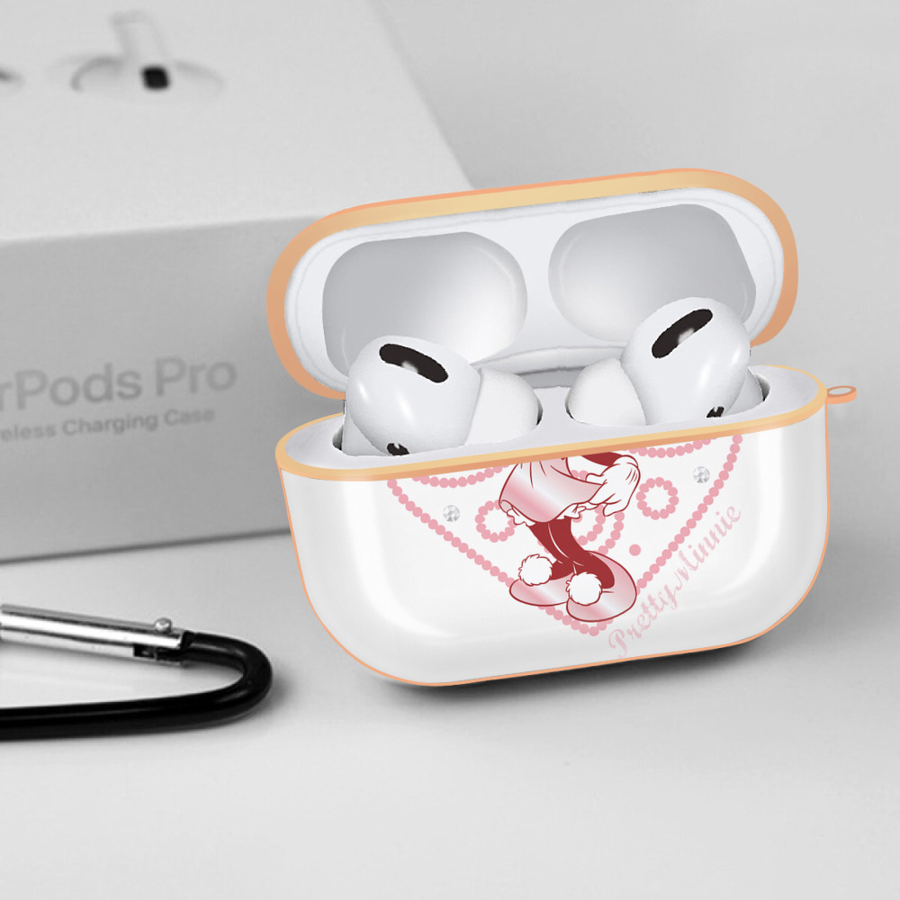ミッキーマウス Mickey Mouse 【AirPods Pro用】ハードシェル保護ケース｜耐衝撃・防指紋・カラビナ付き商品仕様