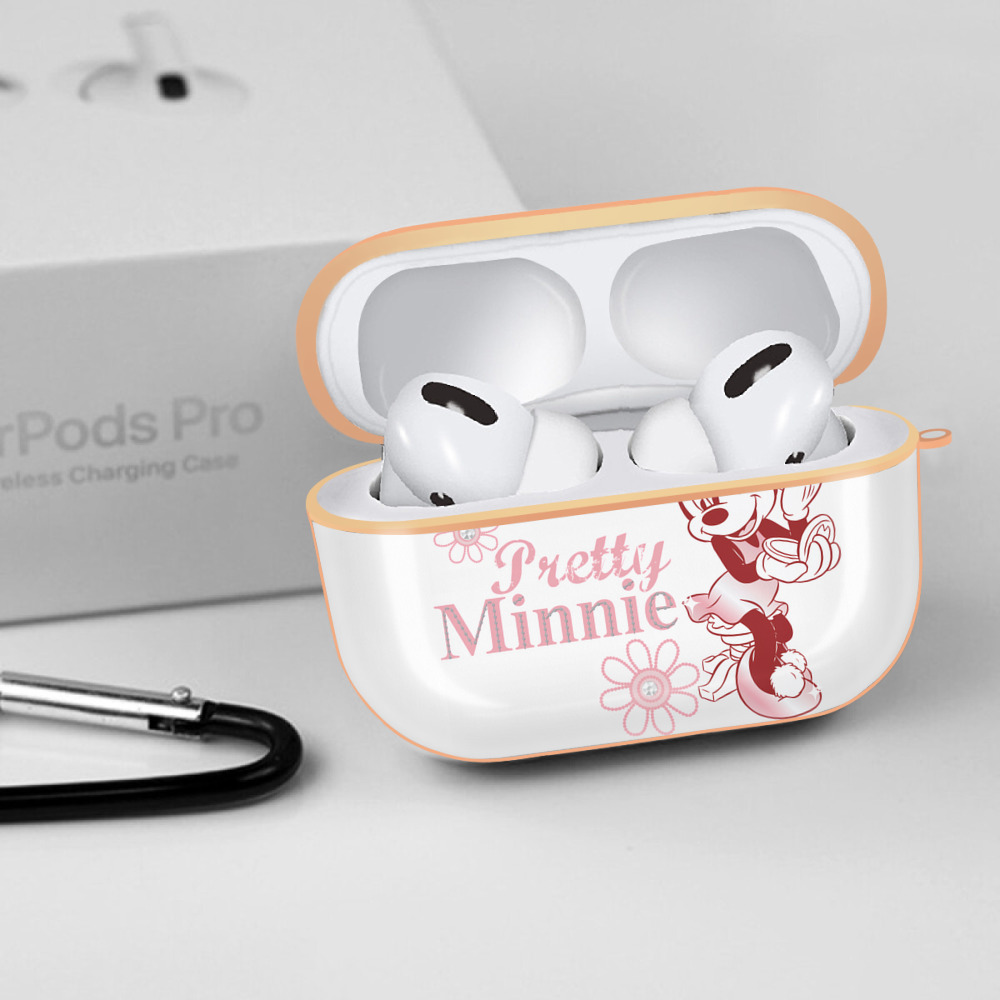 ミッキーマウス Mickey Mouse 【AirPods Pro用】ハードシェル保護ケース｜耐衝撃・防指紋・カラビナ付き商品仕様