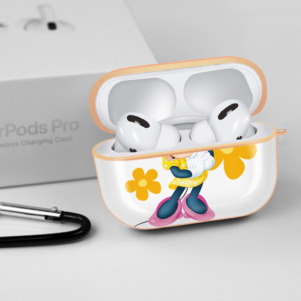 ミッキーマウス Mickey Mouse 【AirPods Pro用】ハードシェル保護ケース｜耐衝撃・防指紋・カラビナ付き商品仕様