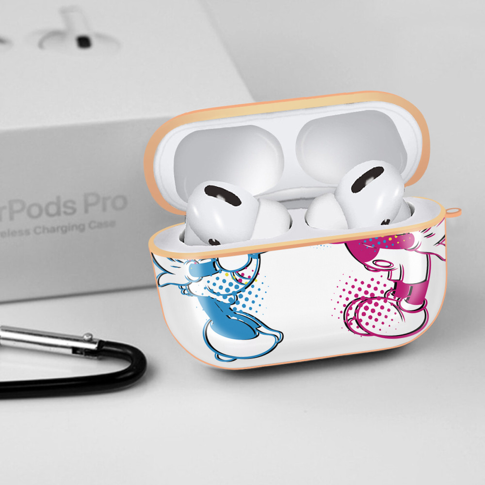 ミッキーマウス Mickey Mouse 【AirPods Pro用】ハードシェル保護ケース｜耐衝撃・防指紋・カラビナ付き商品仕様