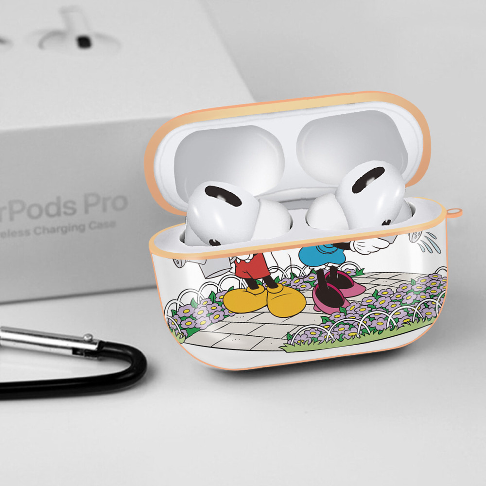ミッキーマウス Mickey Mouse 【AirPods Pro用】ハードシェル保護ケース｜耐衝撃・防指紋・カラビナ付き商品仕様