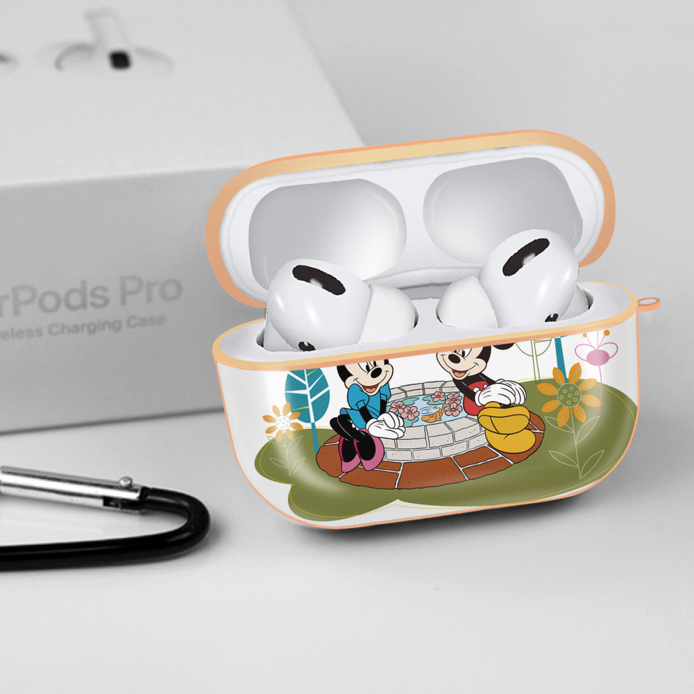 ミッキーマウス Mickey Mouse 【AirPods Pro用】ハードシェル保護ケース｜耐衝撃・防指紋・カラビナ付き商品仕様
