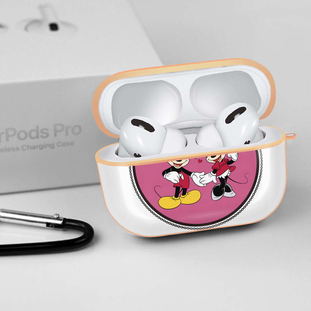 ミッキーマウス Mickey Mouse 【AirPods Pro用】ハードシェル保護ケース｜耐衝撃・防指紋・カラビナ付き商品仕様