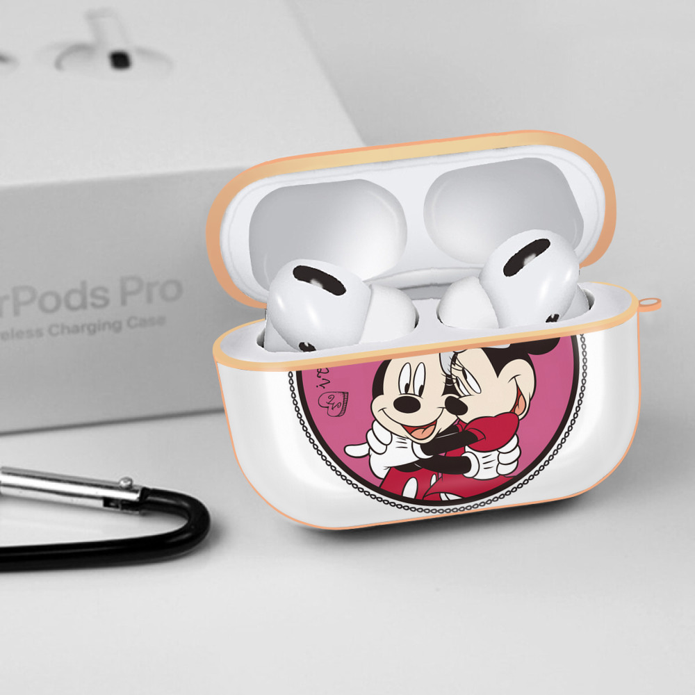 ミッキーマウス Mickey Mouse 【AirPods Pro用】ハードシェル保護ケース｜耐衝撃・防指紋・カラビナ付き商品仕様