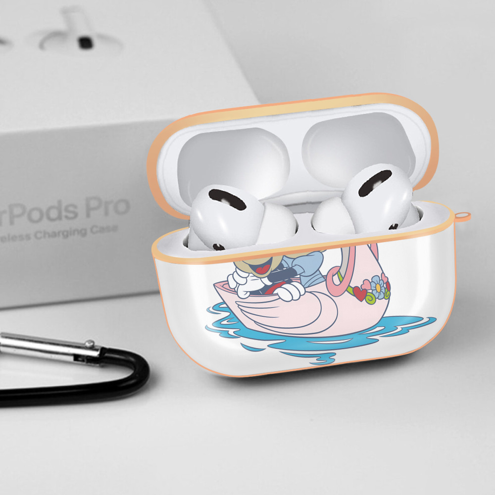 ミッキーマウス Mickey Mouse 【AirPods Pro用】ハードシェル保護ケース｜耐衝撃・防指紋・カラビナ付き商品仕様