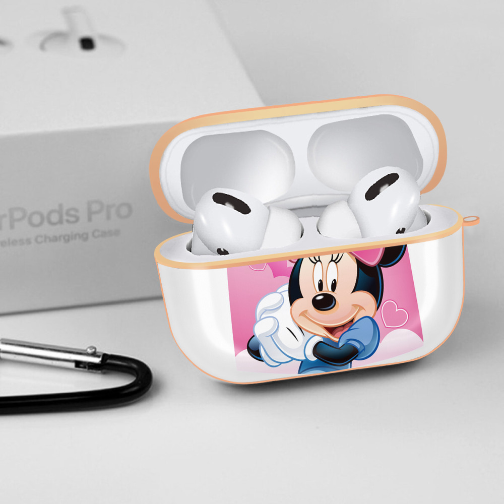 ミッキーマウス Mickey Mouse 【AirPods Pro用】ハードシェル保護ケース｜耐衝撃・防指紋・カラビナ付き商品仕様