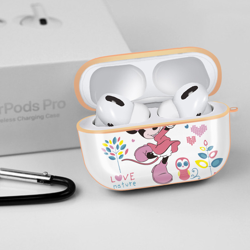 ミッキーマウス Mickey Mouse 【AirPods Pro用】ハードシェル保護ケース｜耐衝撃・防指紋・カラビナ付き商品仕様