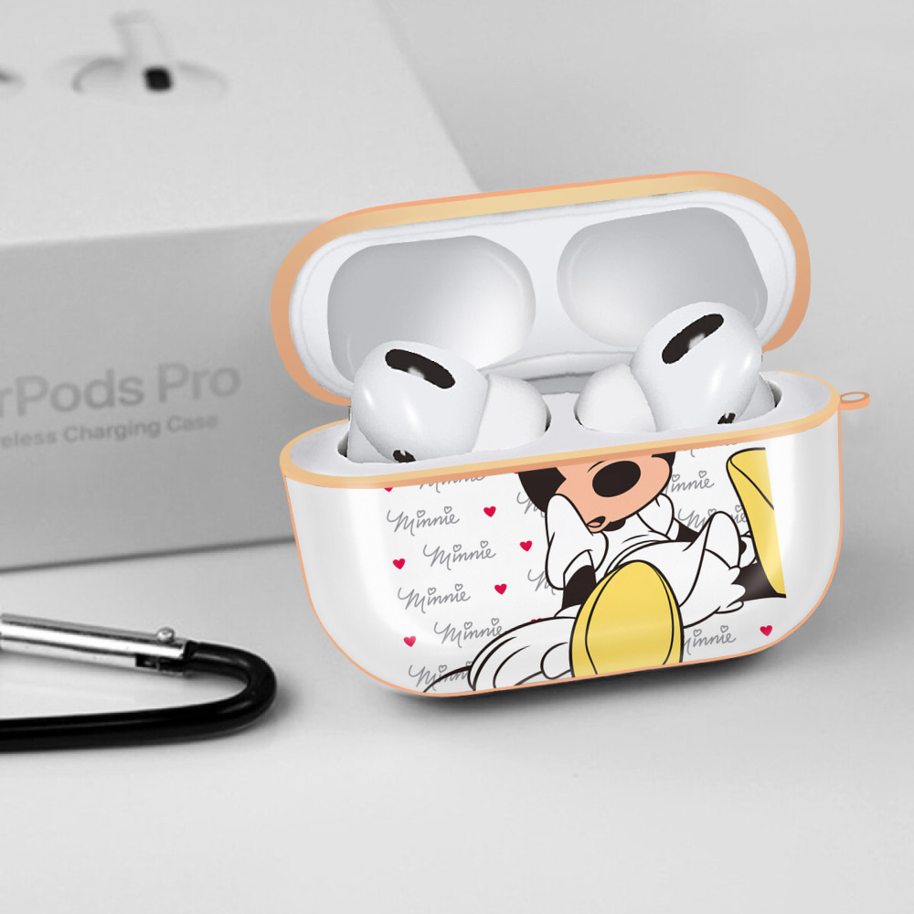 ミッキーマウス Mickey Mouse 【AirPods Pro用】ハードシェル保護ケース｜耐衝撃・防指紋・カラビナ付き商品仕様
