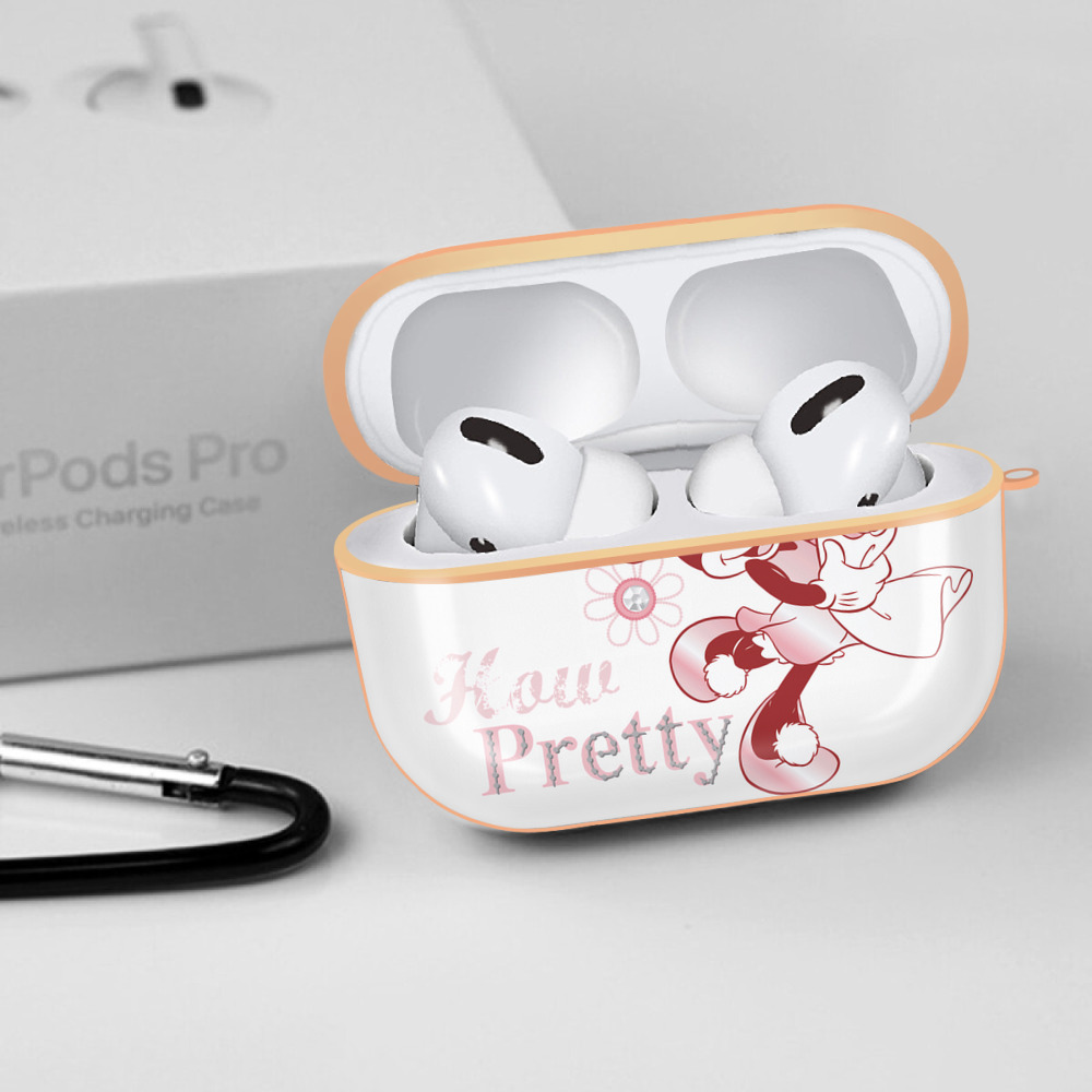 ミッキーマウス Mickey Mouse 【AirPods Pro用】ハードシェル保護ケース｜耐衝撃・防指紋・カラビナ付き商品仕様