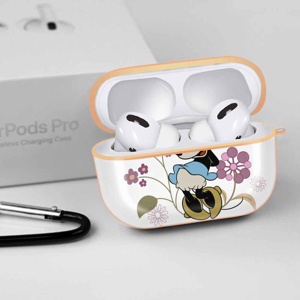 ミッキーマウス Mickey Mouse 【AirPods Pro用】ハードシェル保護ケース｜耐衝撃・防指紋・カラビナ付き商品仕様