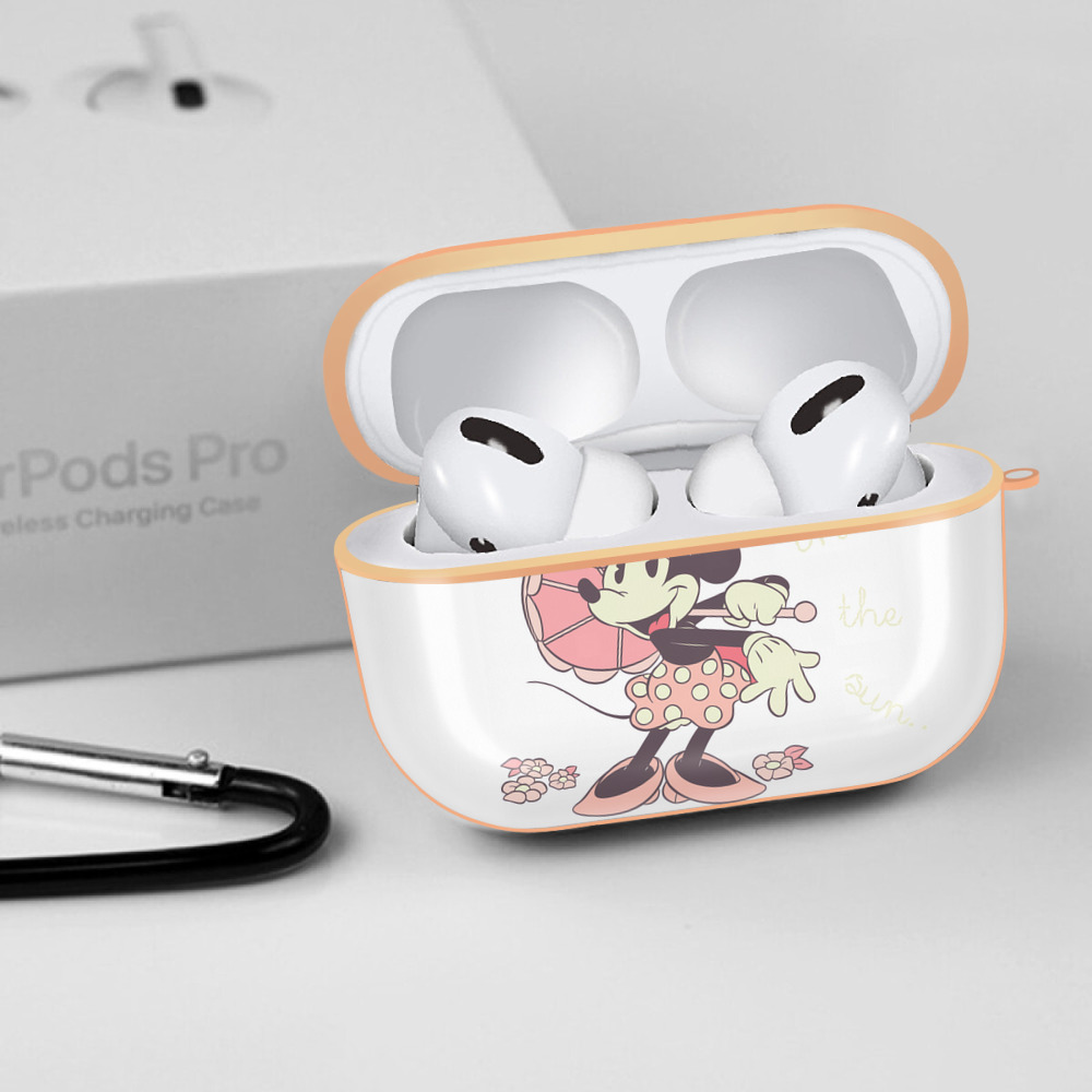 ミッキーマウス Mickey Mouse 【AirPods Pro用】ハードシェル保護ケース｜耐衝撃・防指紋・カラビナ付き商品仕様