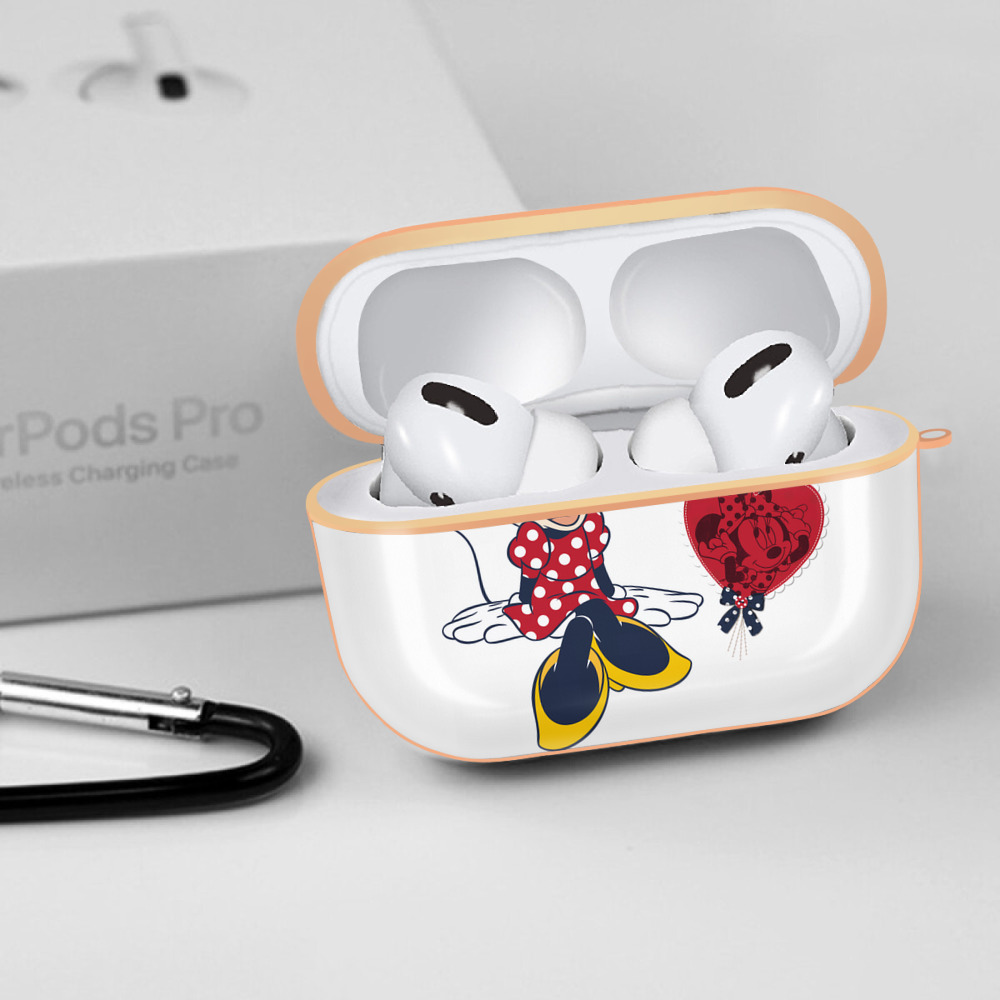 ミッキーマウス Mickey Mouse 【AirPods Pro用】ハードシェル保護ケース｜耐衝撃・防指紋・カラビナ付き商品仕様
