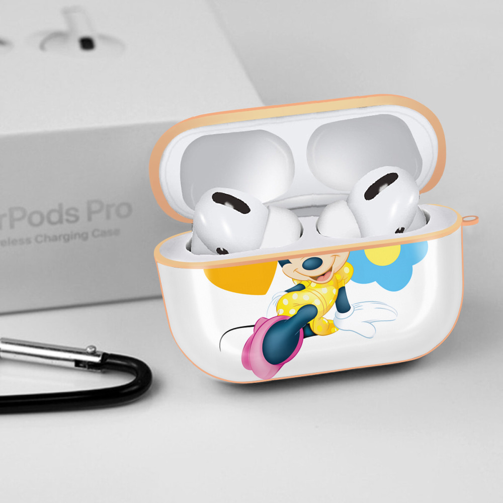 ミッキーマウス Mickey Mouse 【AirPods Pro用】ハードシェル保護ケース｜耐衝撃・防指紋・カラビナ付き商品仕様
