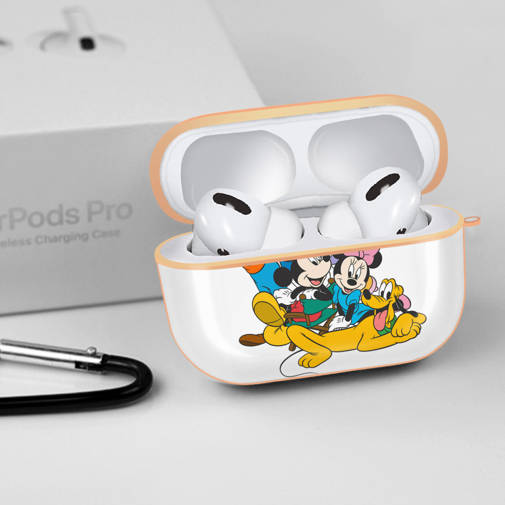 ミッキーマウス Mickey Mouse 【AirPods Pro用】ハードシェル保護ケース｜耐衝撃・防指紋・カラビナ付き商品仕様