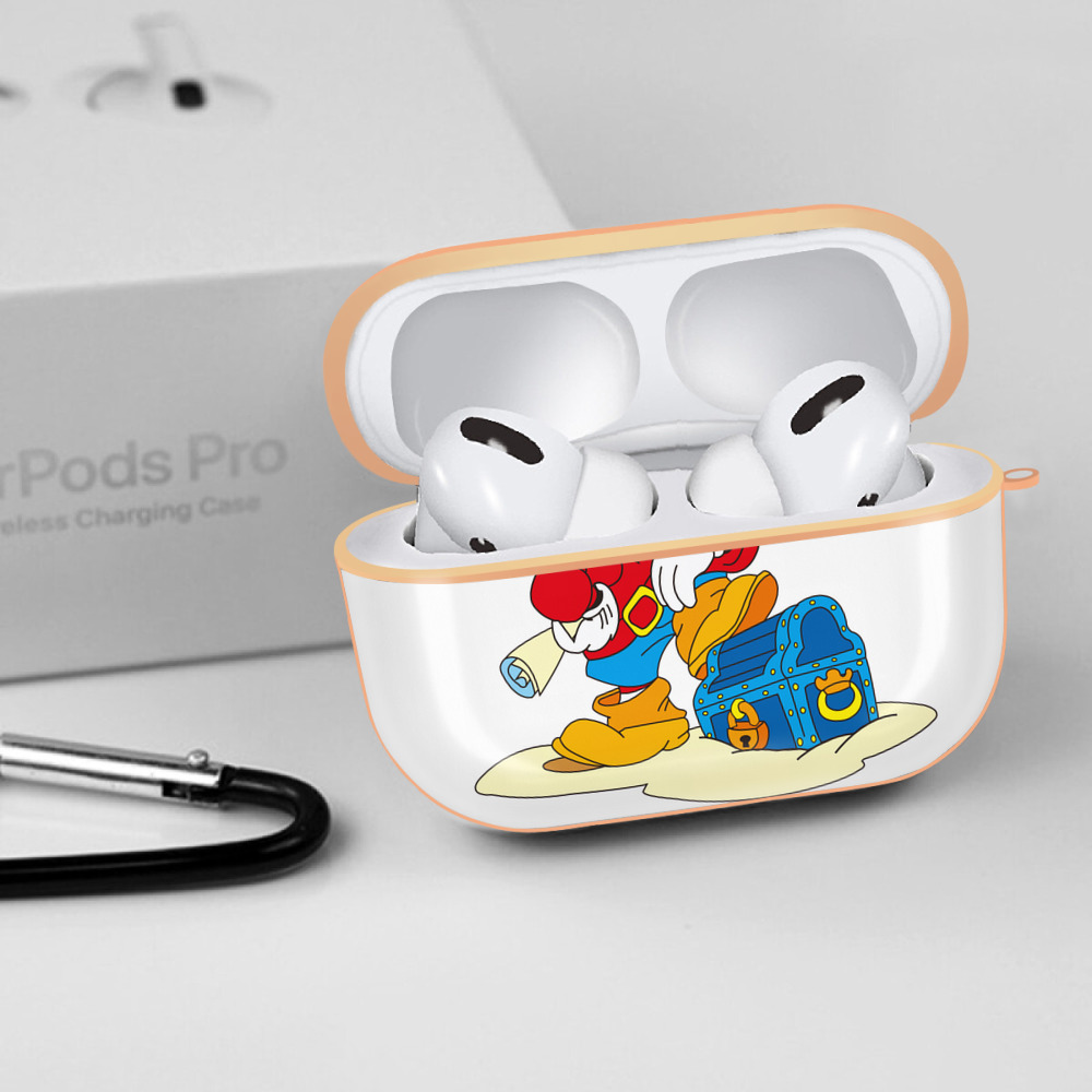ミッキーマウス Mickey Mouse 【AirPods Pro用】ハードシェル保護ケース｜耐衝撃・防指紋・カラビナ付き商品仕様