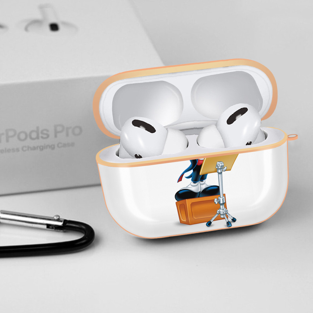 ミッキーマウス Mickey Mouse 【AirPods Pro用】ハードシェル保護ケース｜耐衝撃・防指紋・カラビナ付き商品仕様