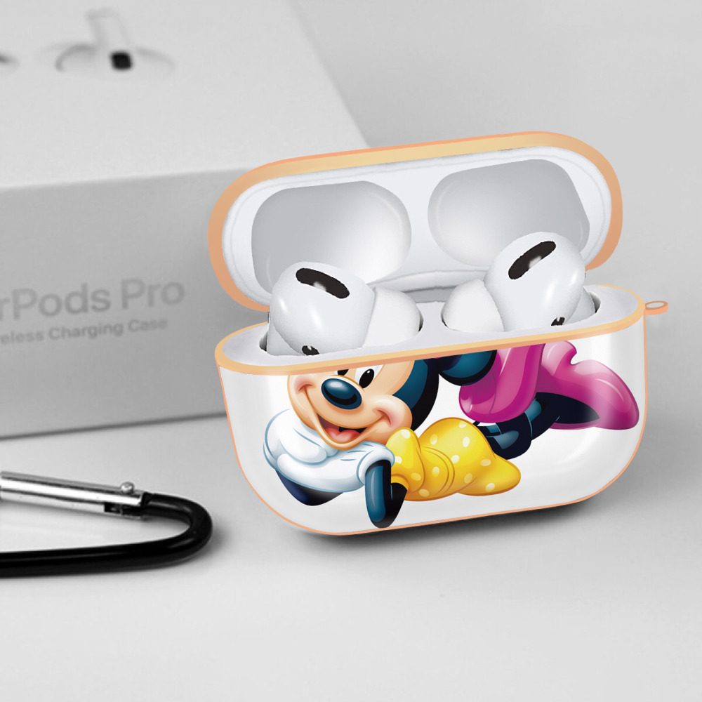 ミッキーマウス Mickey Mouse 【AirPods Pro用】ハードシェル保護ケース｜耐衝撃・防指紋・カラビナ付き商品仕様