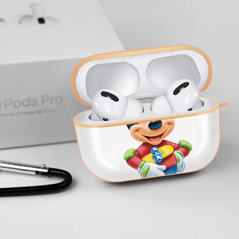 ミッキーマウス Mickey Mouse 【AirPods Pro用】ハードシェル保護ケース｜耐衝撃・防指紋・カラビナ付き商品仕様