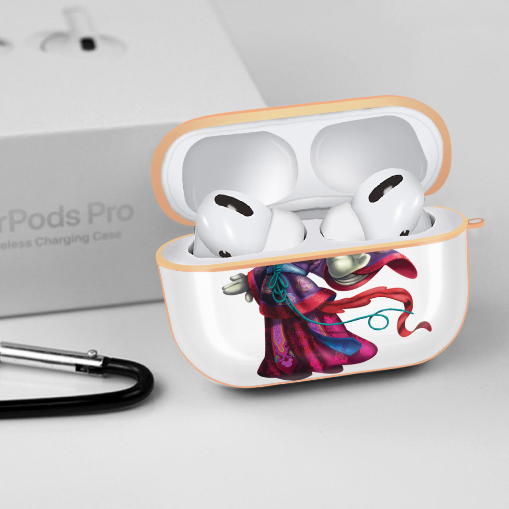 ミッキーマウス Mickey Mouse 【AirPods Pro用】ハードシェル保護ケース｜耐衝撃・防指紋・カラビナ付き商品仕様