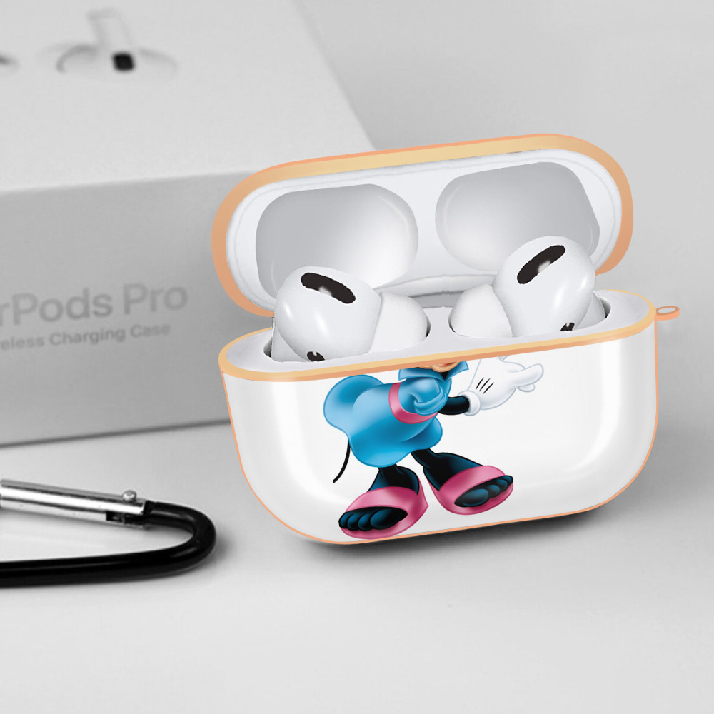 ミッキーマウス Mickey Mouse 【AirPods Pro用】ハードシェル保護ケース｜耐衝撃・防指紋・カラビナ付き商品仕様