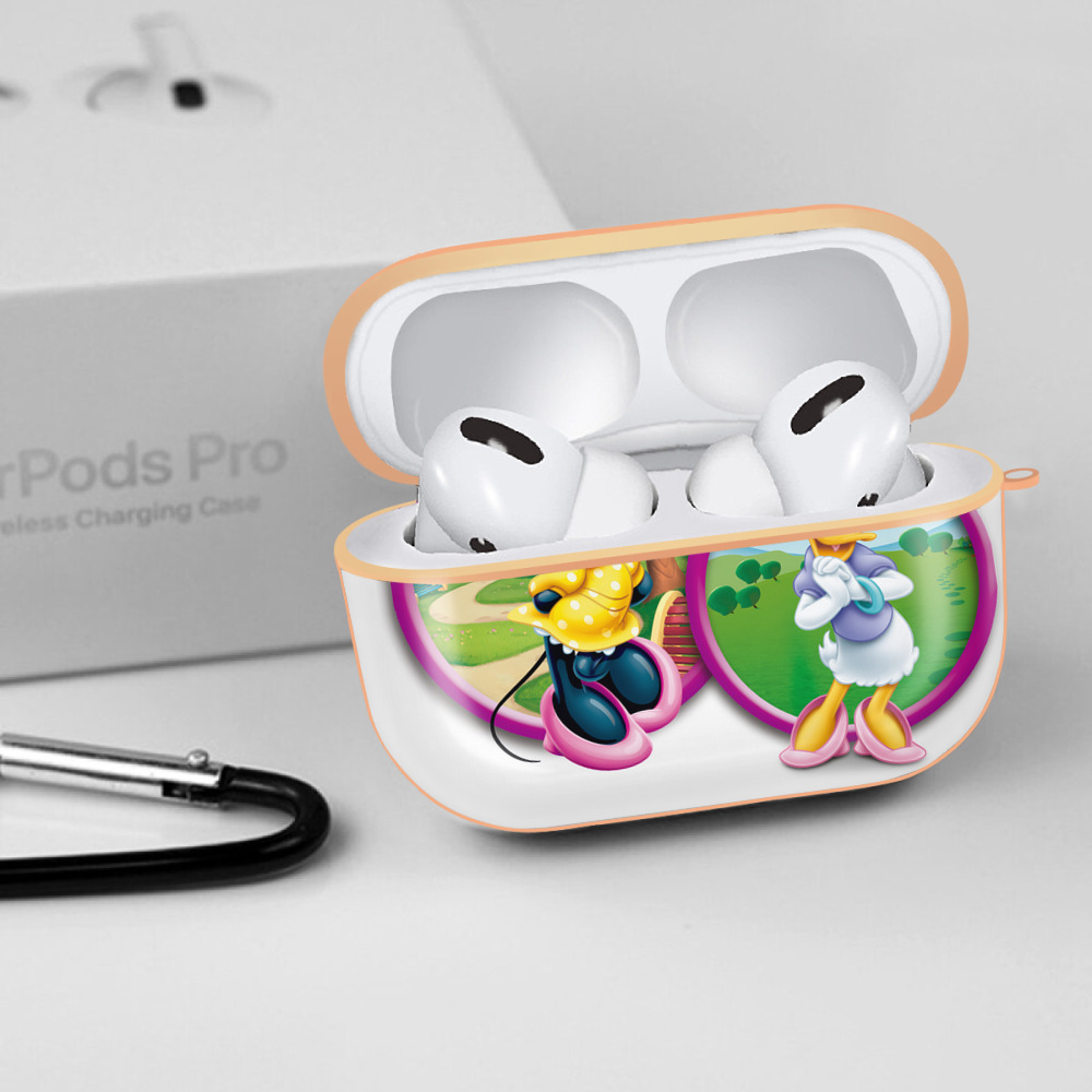 ミッキーマウス Mickey Mouse 【AirPods Pro用】ハードシェル保護ケース｜耐衝撃・防指紋・カラビナ付き商品仕様