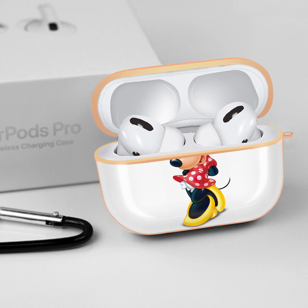 ミッキーマウス Mickey Mouse 【AirPods Pro用】ハードシェル保護ケース｜耐衝撃・防指紋・カラビナ付き商品仕様