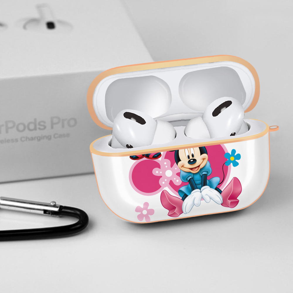 ミッキーマウス Mickey Mouse 【AirPods Pro用】ハードシェル保護ケース｜耐衝撃・防指紋・カラビナ付き商品仕様