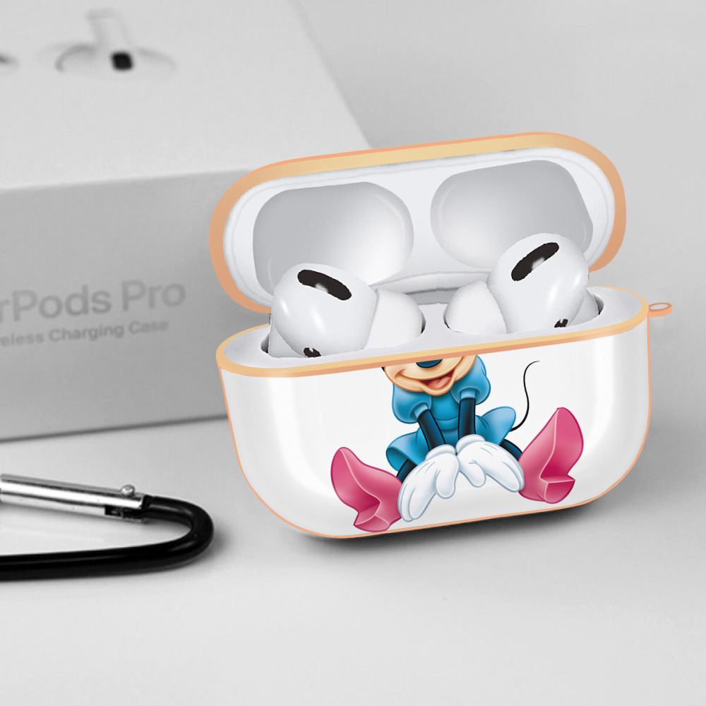 ミッキーマウス Mickey Mouse 【AirPods Pro用】ハードシェル保護ケース｜耐衝撃・防指紋・カラビナ付き商品仕様