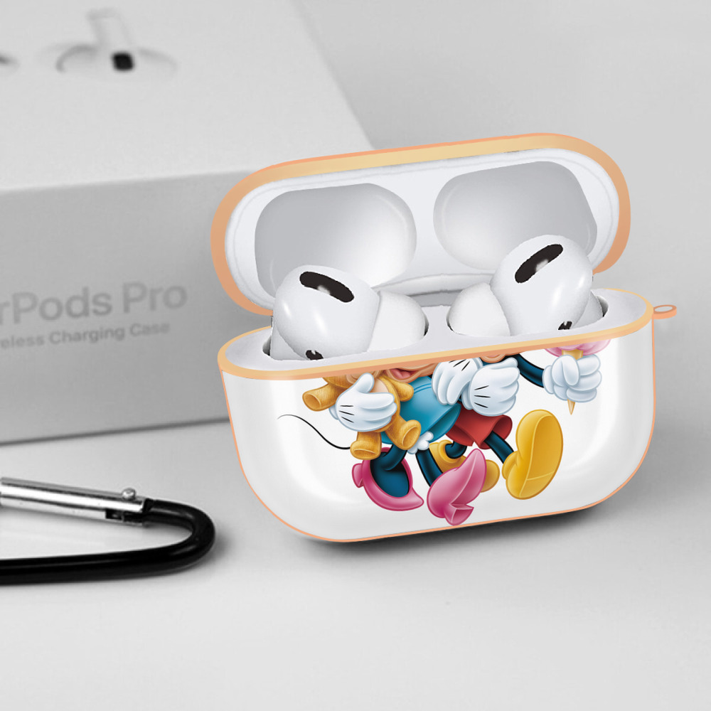 ミッキーマウス Mickey Mouse 【AirPods Pro用】ハードシェル保護ケース｜耐衝撃・防指紋・カラビナ付き商品仕様